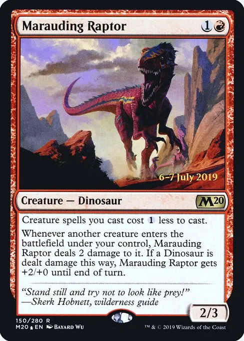 Marauding Raptor · Core Set 2020 Promos 150s/144