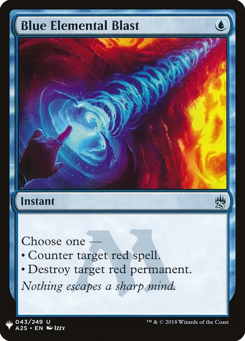 Blue Elemental Blast · The List A25-43/5050