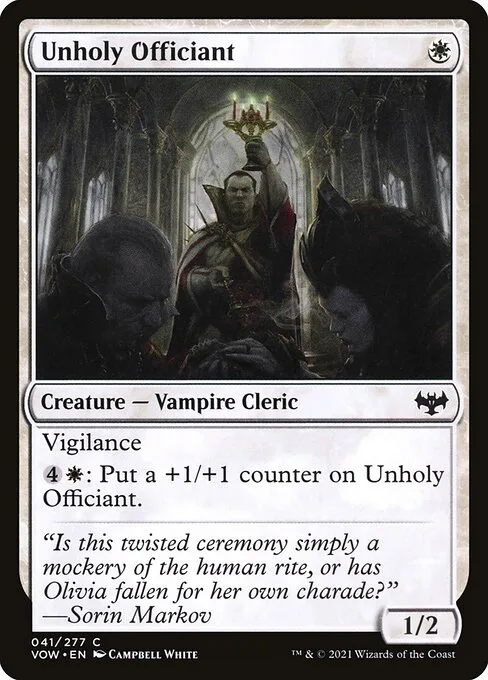 Unholy Officiant · Innistrad: Crimson Vow 41/423