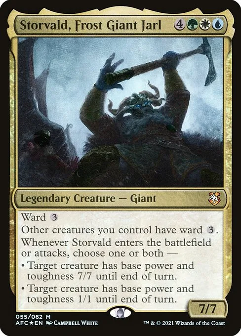 Storvald, Frost Giant Jarl · Forgotten Realms Commander 55/331