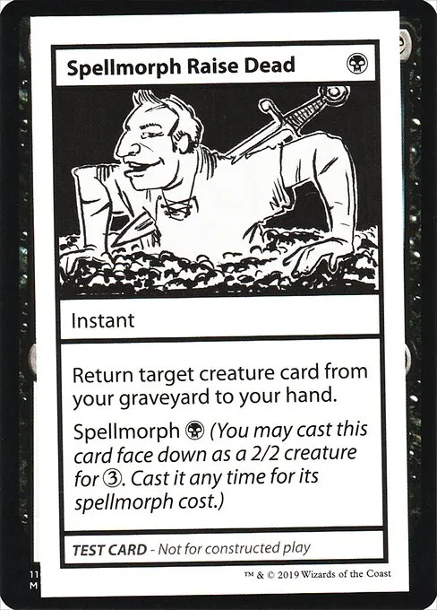 Spellmorph Raise Dead · Mystery Booster Playtest Cards 2021 46/121
