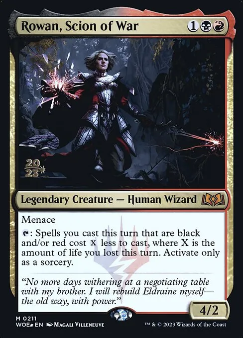 Rowan, Scion of War · Wilds of Eldraine Promos 211s/160