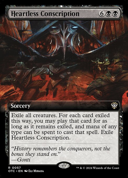 Heartless Conscription · Outlaws of Thunder Junction Commander 57/342