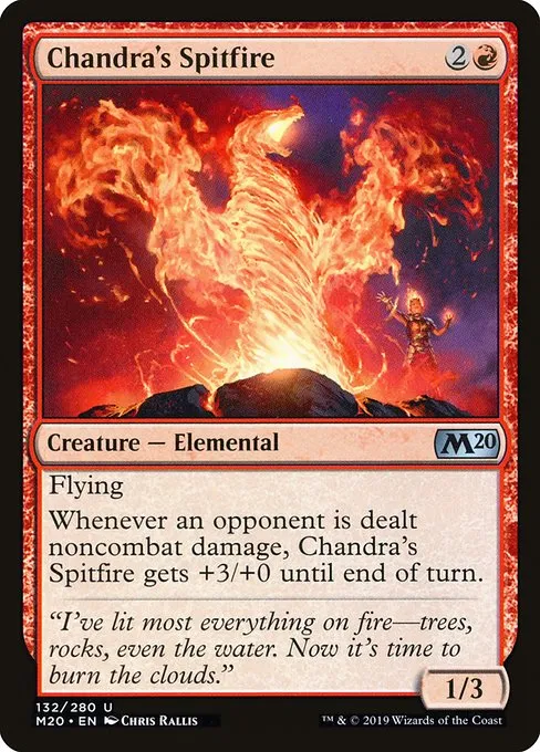 Chandra's Spitfire · Core Set 2020 132/346