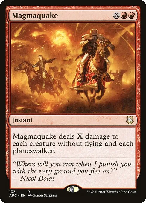 Magmaquake · Forgotten Realms Commander 133/331