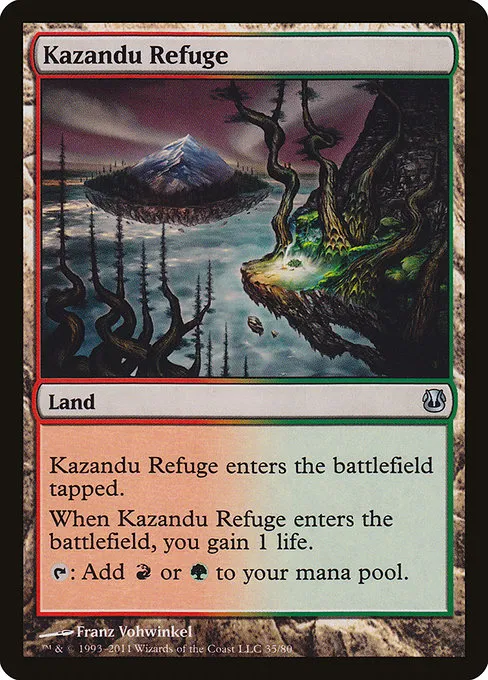 Kazandu Refuge · Duel Decks: Ajani vs. Nicol Bolas 35/80