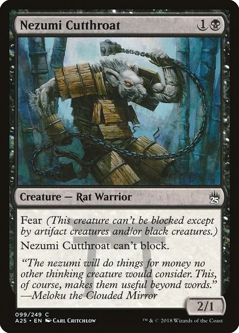 Nezumi Cutthroat · Masters 25 99/249