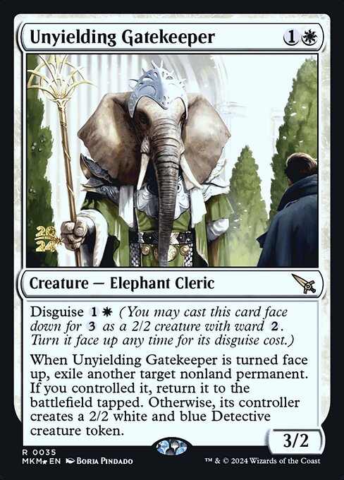 Unyielding Gatekeeper · Murders at Karlov Manor Promos 35s/180