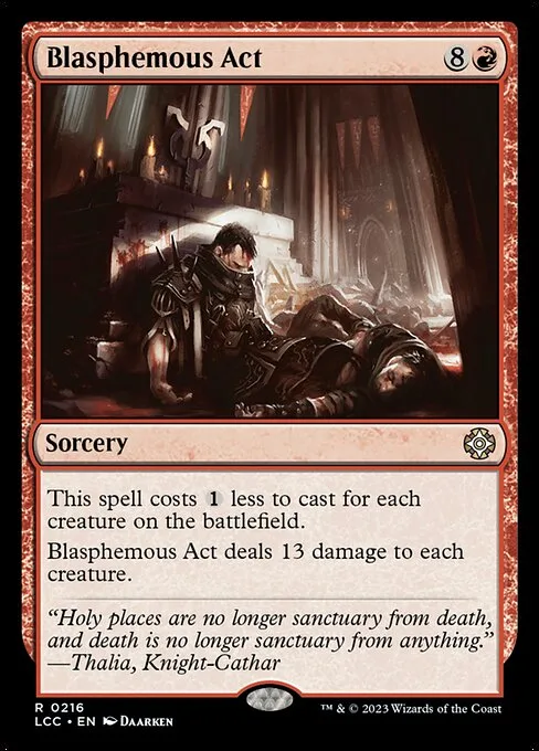 Blasphemous Act · The Lost Caverns of Ixalan Commander 216/370