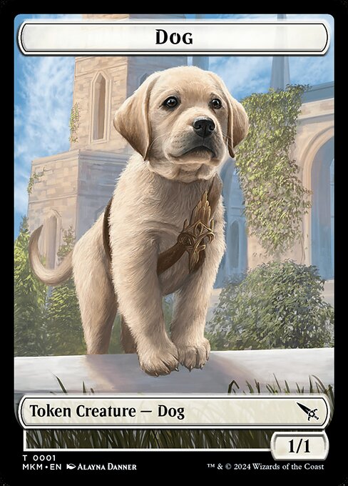 Dog · Murders at Karlov Manor Tokens 1/22