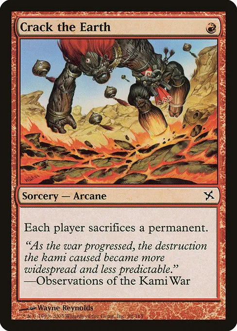 Crack the Earth · Betrayers of Kamigawa 98/165