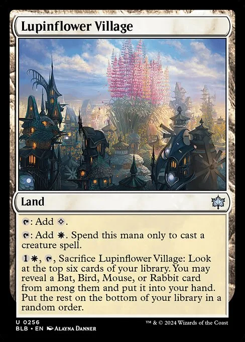 Lupinflower Village · Bloomburrow 256/398