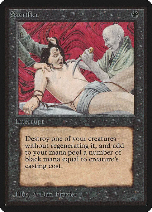 Sacrifice · Limited Edition Beta 125/302