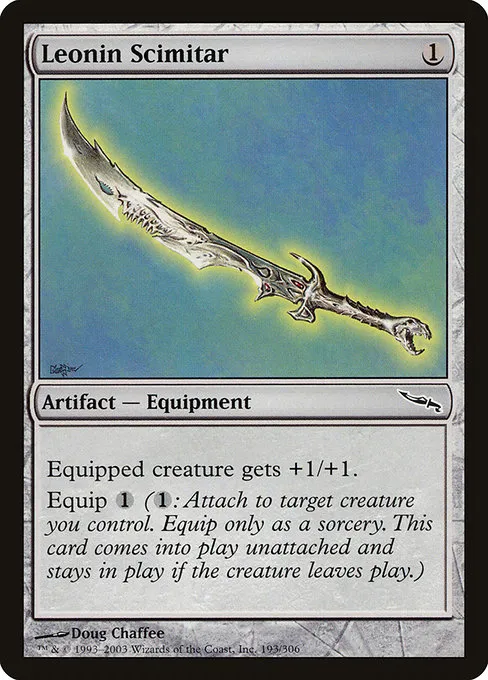 Leonin Scimitar · Mirrodin 193/306