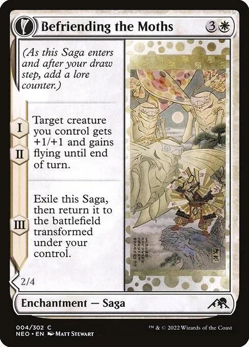 Befriending the Moths // Imperial Moth · Kamigawa: Neon Dynasty 4/531