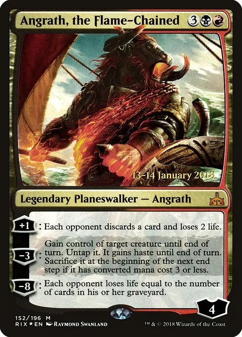 Angrath, the Flame-Chained · Rivals of Ixalan Promos 152s/98