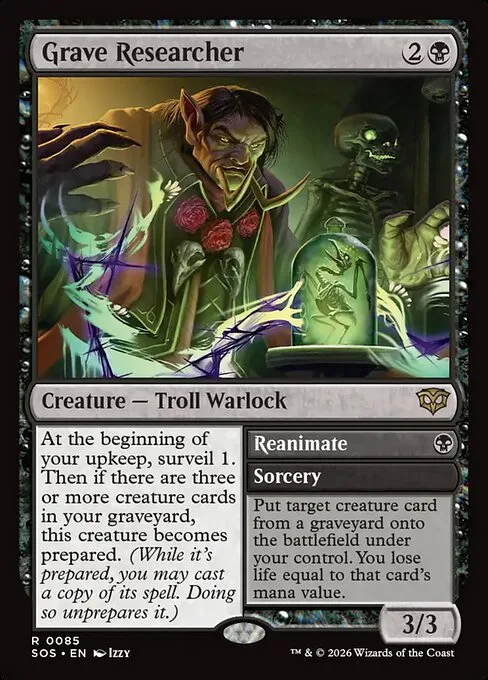Grave Researcher // Reanimate · Secrets of Strixhaven 85/368