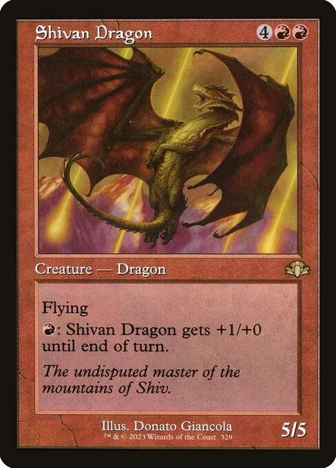 Shivan Dragon · Dominaria Remastered 329/457