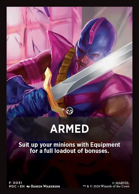 Armed · Marvel Super Heroes Jumpstart Front Cards 31/61