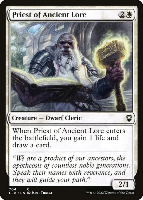 Priest of Ancient Lore · Commander Legends: Battle for Baldur's Gate 704/936