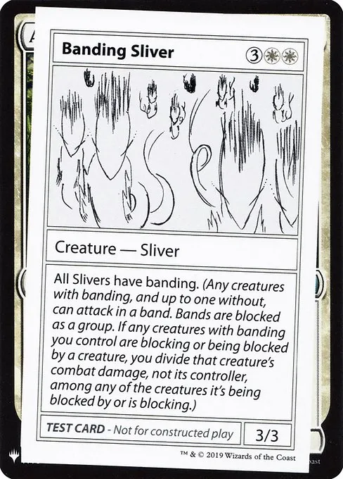 Banding Sliver · Mystery Booster Playtest Cards 2019 2/121