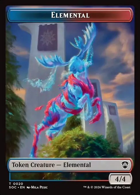Elemental · Secrets of Strixhaven Commander Tokens 20/30