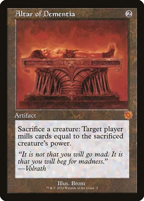Altar of Dementia · The Brothers' War Retro Artifacts 3/189