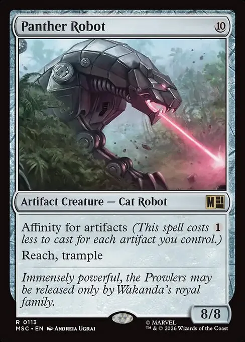 Panther Robot · Marvel Super Heroes Commander 113/9