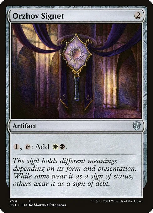 Orzhov Signet · Commander 2021 254/409