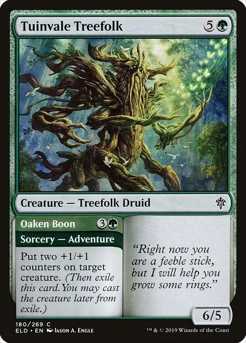 Tuinvale Treefolk // Oaken Boon · Throne of Eldraine 180/398