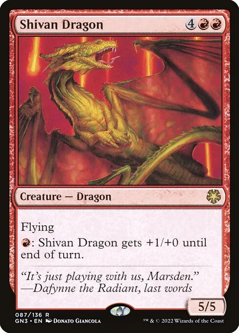 Shivan Dragon · Game Night: Free-for-All 87/135