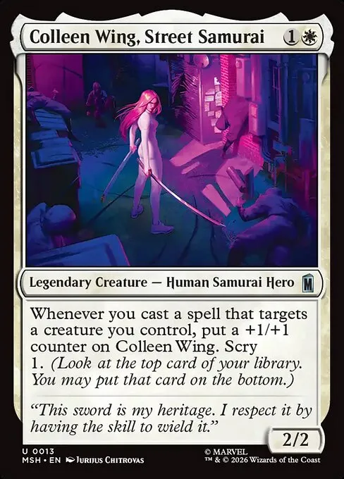 Colleen Wing, Street Samurai · Marvel Super Heroes 13/24