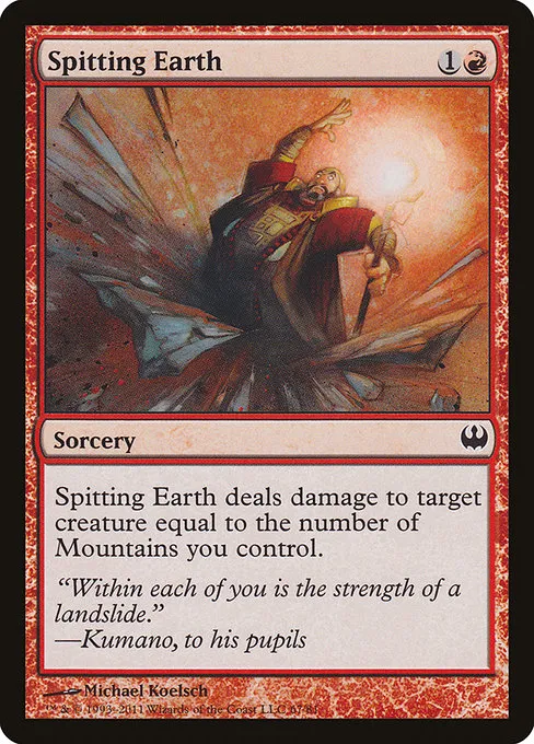 Spitting Earth · Duel Decks: Knights vs. Dragons 67/81
