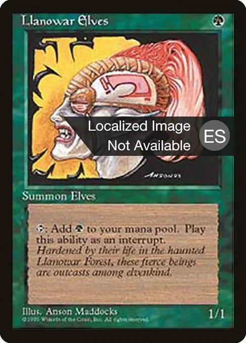 Llanowar Elves · Fourth Edition Foreign Black Border 261/378