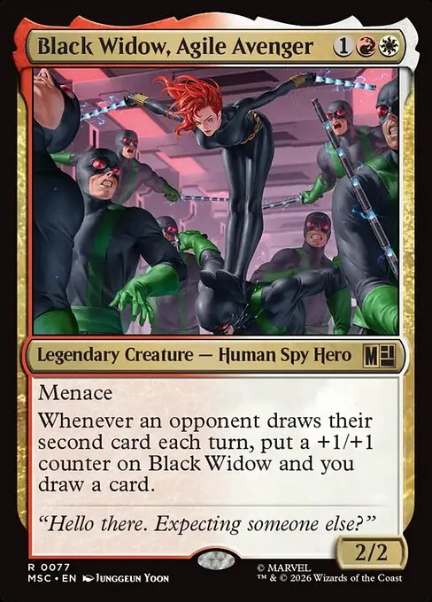 Black Widow, Agile Avenger · Marvel Super Heroes Commander 77/9