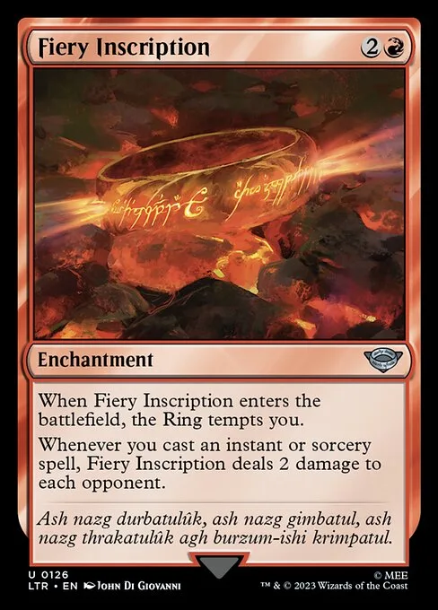 Fiery Inscription · The Lord of the Rings: Tales of Middle-earth 126/856