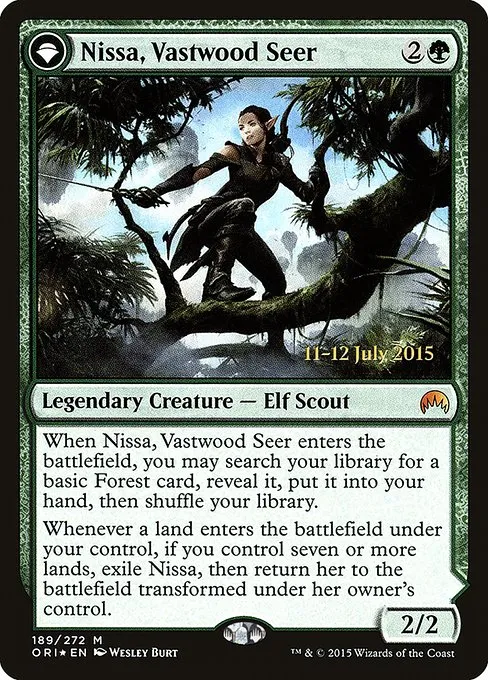 Nissa, Vastwood Seer // Nissa, Sage Animist · Magic Origins Promos 189s/54