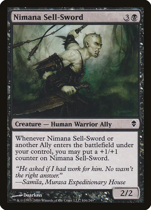 Nimana Sell-Sword · Zendikar 106/269