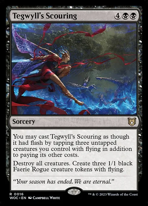 Tegwyll's Scouring · Wilds of Eldraine Commander 16/173