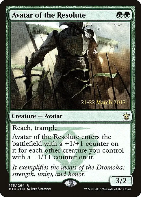 Avatar of the Resolute · Dragons of Tarkir Promos 175s/51