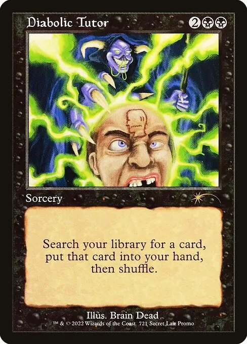 Diabolic Tutor · Secret Lair Drop 721/2547