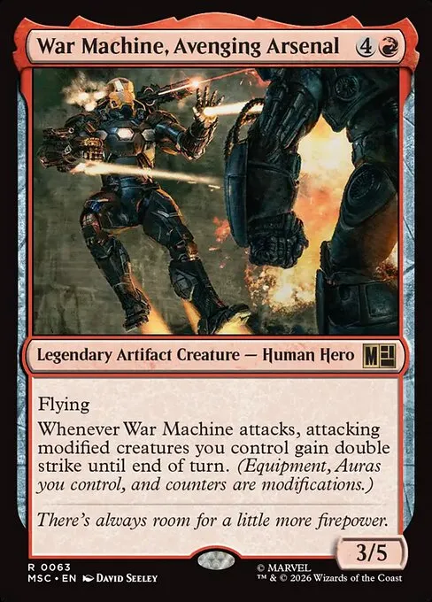 War Machine, Avenging Arsenal · Marvel Super Heroes Commander 63/9