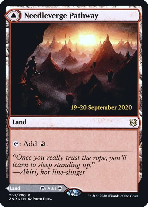 Needleverge Pathway // Pillarverge Pathway · Zendikar Rising Promos 263s/153