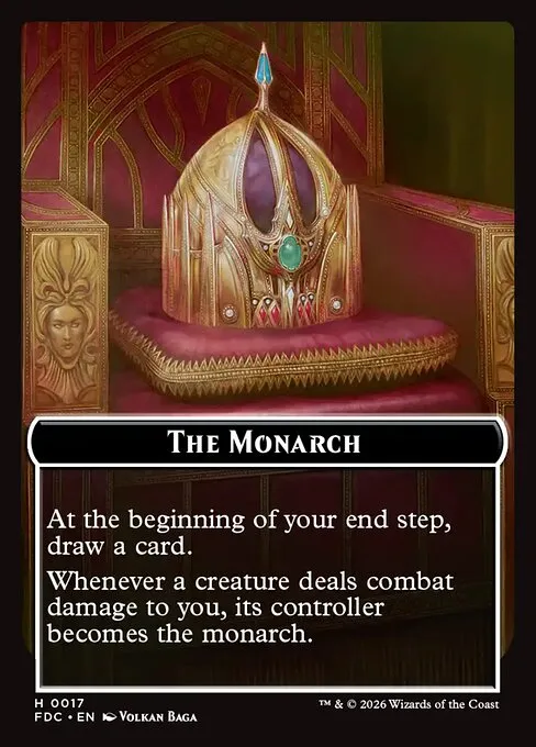 The Monarch · Foundations Commander Tokens 17/17