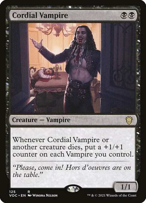 Cordial Vampire · Crimson Vow Commander 125/188