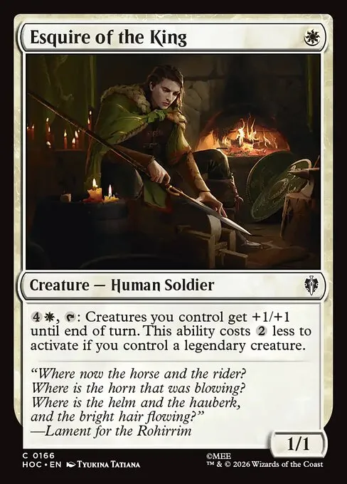 Esquire of the King · The Hobbit Commander 166/7