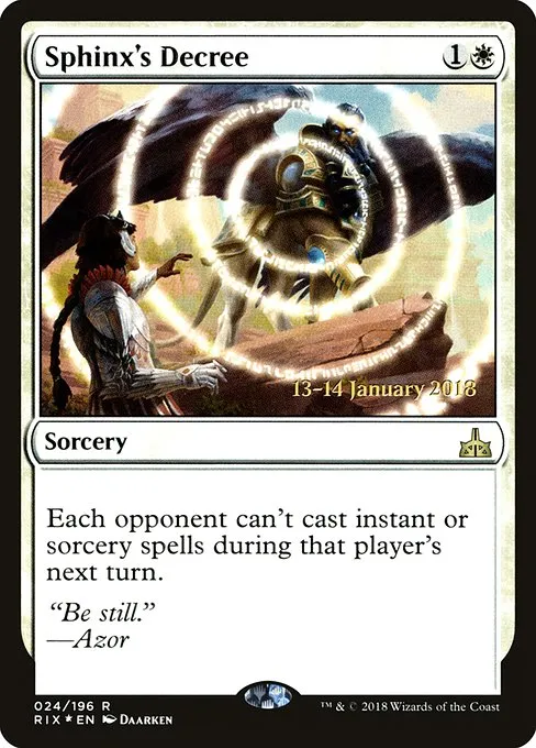 Sphinx's Decree · Rivals of Ixalan Promos 24s/98
