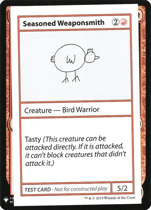 Seasoned Weaponsmith · Mystery Booster Playtest Cards 2019 63/121