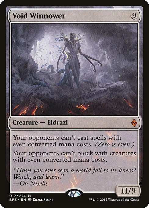 Void Winnower · Battle for Zendikar 17/299