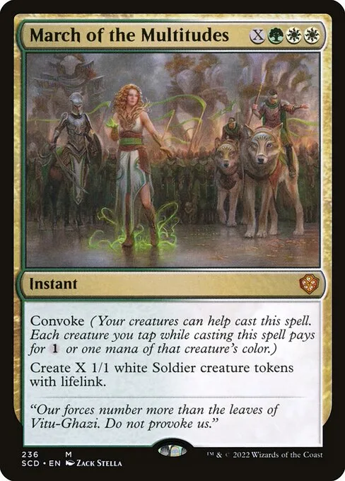 March of the Multitudes · Starter Commander Decks 236/352